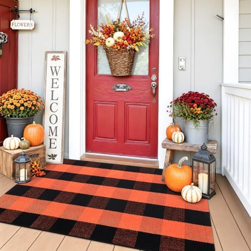 OLANLY Buffalo Plaid Rug 2' x 3' - Image 4