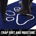 Smiry Dog Door Mat for Muddy Paws, Absorbent Non Slip Dirt Trapper - Image 2