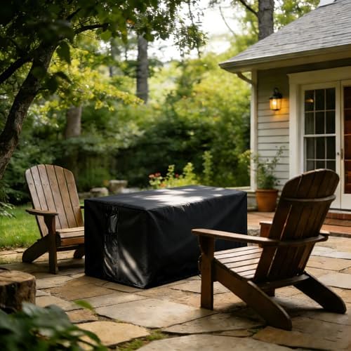 Outdoor Fire Pit Cover Rectangular Waterproof-32x26x25" - Image 7