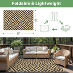 GENIMO Outdoor Rug, Waterproof Plastic Rugs - Image 2