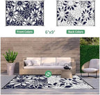 GENIMO Outdoor Rug, Waterproof Plastic Rugs - Image 2