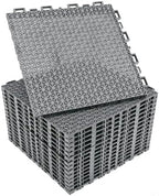 16 PCS Modular Interlocking Cushion Drainage Floor Tiles 10" x10 by %EF%BC%A4%EF%BD%8F%EF%BD%92%EF%BD%83%EF%BD%99