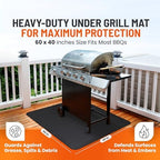 Under Grill Mats for Outdoor Grill Double-Sided Mat for Under Fire Pit Mat the - Image 4