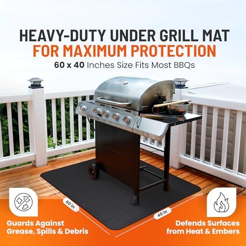Under Grill Mats for Outdoor Grill Double-Sided Mat for Under Fire Pit Mat the - Image 4