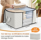 Fab totes 8 Pack Storage Bags for Clothes Blanket Storage Bins - Image 2