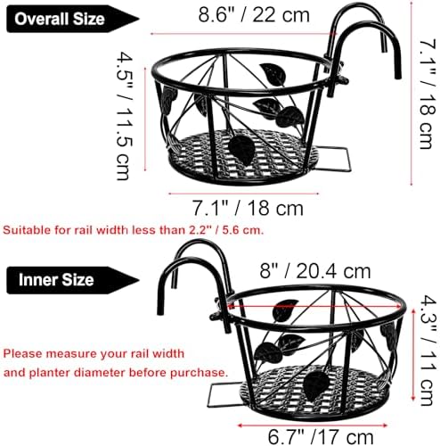 Tosnail 2-Pack Metal Plant Holders - Image 2