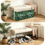 St. Patrick's Day Lucky Clover Fabric Shoe Organizer - Image 5