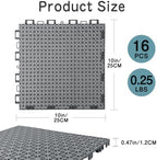 16 PCS Modular Interlocking Cushion Drainage Floor Tiles 10" x10 - Image 2