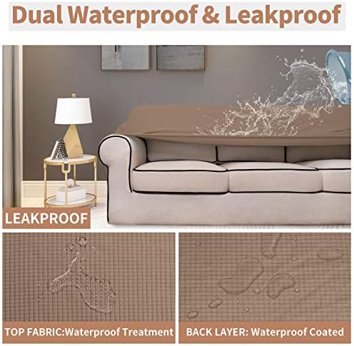 Easy-Going 100% Waterproof Couch Cover, 3 Cushion Oversized Sofa Cover - Image 3