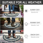 CHICHIC Front Door Mat 18"x30" Outdoors Heavy Duty Rubber Mat - Image 6