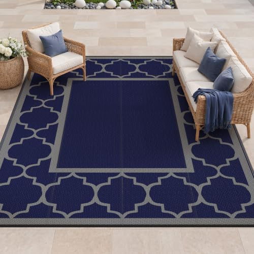 GENIMO Outdoor Rug, Waterproof Plastic Rugs by GENIMO
