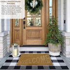 Gardenised Heavy Duty Coco Coir Doormat Non Slip PVC Baking Embossed Welcome - Image 2