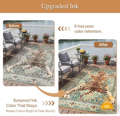 GENIMO Indoor Outdoor Rug, Washable - Image 5