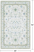 Green and Blue Kids Rugs for Bedroom 5x8 - Image 2