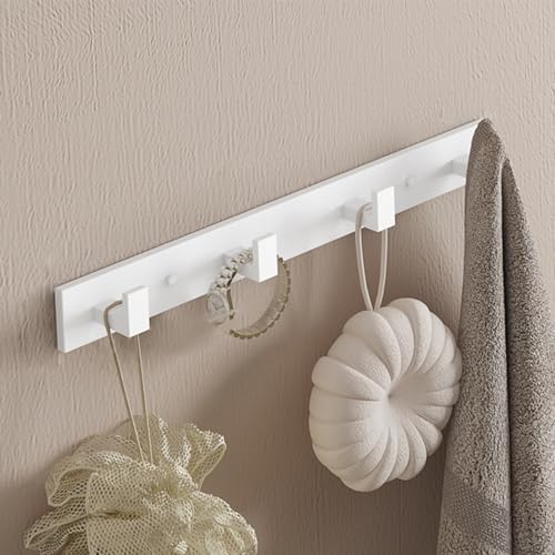 Coat Rack, Heavy Duty Stainless Steel 4 Tri Coat Hook Hanger, Wall Mounted - Image 2