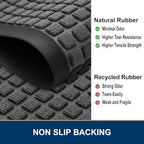 Smiry Front Door Mat Outside Entrance, Natural Rubber Doormat, 71x23 Inch - Image 4
