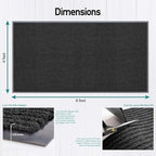 LuxUrux Striped Black Door Mat - Image 2