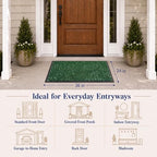 Yimobra Large Door Mat Outside Entrance, Floral Outdoor Mat - Image 2