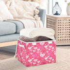 Bolaz Valentines Red Heart Flower Florals Storage Bins - Image 5