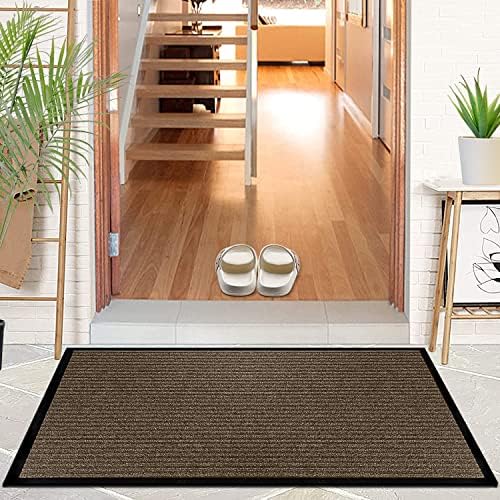 LuxUrux Striped Brown Door Mat - Image 2