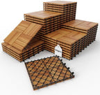 Golden Select 12" x 12" Interlocking Deck Tiles, Waterproof UV Resistant by ACARRA