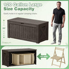 Greesum Outdoor Storage Box 120 Gallon Storage Bin - Image 4