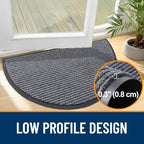 OLANLY Half Circle Front Door Mat 47x32, Waterproof Heavy-Duty Doormat - Image 4