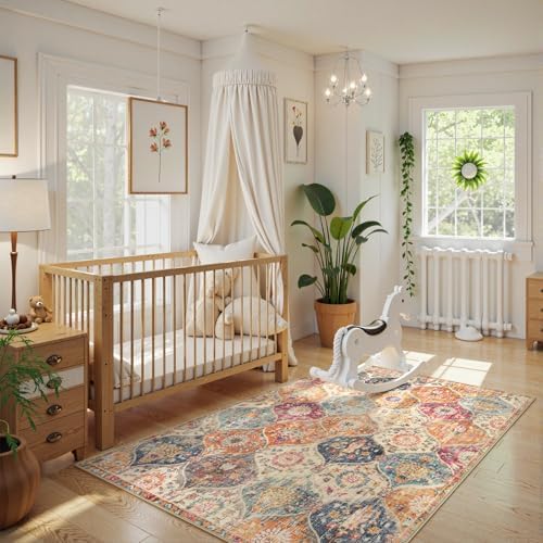 Lahome Moroccan Washable Small Area Rug, 3x5 Rug - Image 4
