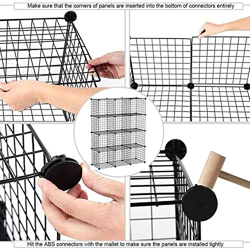 C&AHOME Wire Cube Storage, 12-Cube Storage Organizer Metal, C Grids - Image 6
