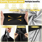 Patio Umbrella Cover Outdoor Umbrella Cover Waterproof Durable 420D Polyester - Image 4