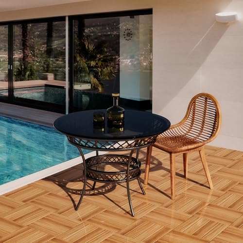 54Pcs Interlocking Deck Tiles, 12x12in Acacia Wood Flooring - Image 7