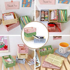 4 Pack Mini Foldable Plastic Small Baskets - Image 4