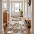 Brown Rug Runners for Hallways Kitchen 2.6x8 Non Slip Washable Entryway Runner - Image 2
