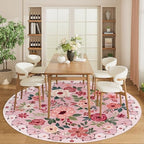 DUKINO 6ft Round Rug, Soft Washable Circle Rug - Image 4