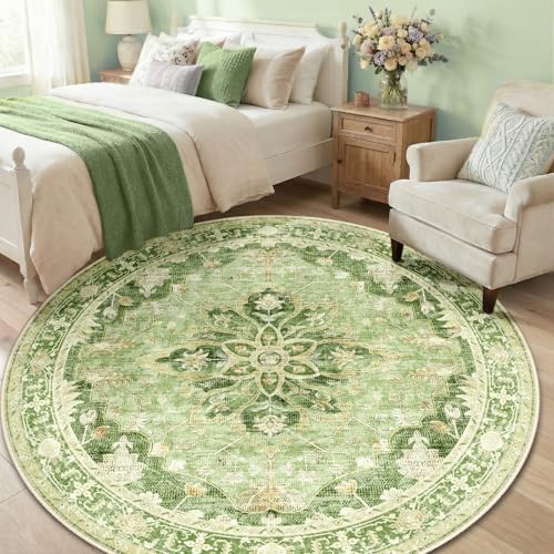 RELEANY Washable Area Rug, Round 6ft - Image 2