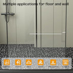 Black Pebble Tile for Shower Floor - Image 6
