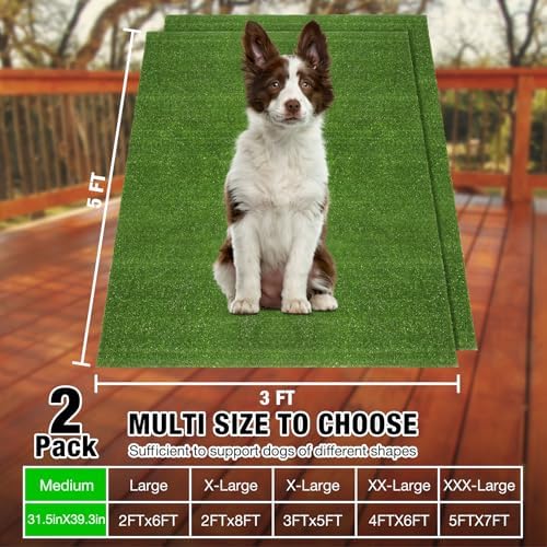 GLOBREEN Replacement Fake Grass Pee Pads - Image 2