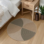 Lahome Modern Rainbow Small Round Rug 3ft, Circle Washable Kitchen Rug - Image 3