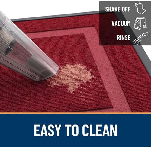 OLANLY Front Door Mat Outside 33x21, All-Season Heavy-Duty Rubber Doormat - Image 6