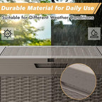 Fancyango 32 Gallon Waterproof Deck Box, Resin Outdoor Storage Box - Image 3