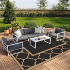GENIMO Outdoor Rug, Waterproof Plastic Rugs 10'x14' by GENIMO
