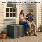 Outdoor Storage Box, 180 Gallon Waterproof Deck Box - Image 6