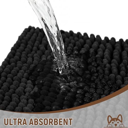 Absorbent Dog Door Mat for Muddy Paws, Trap Dirt Front Door Mat Indoor Entrance - Image 5