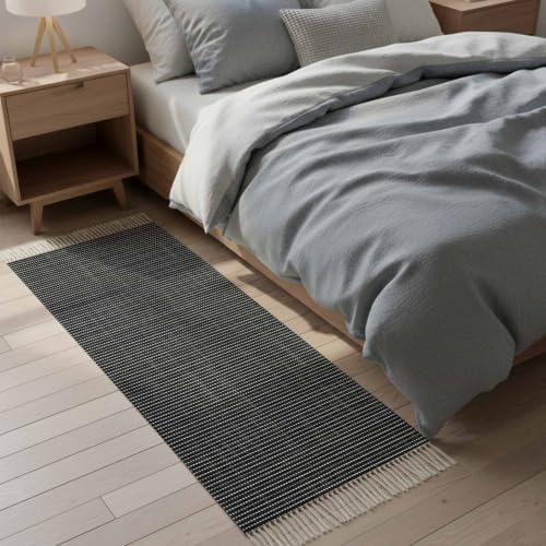 Entryway Door Mat 2'x 4', Modern Aesthetics Luxury Woven Reversible - Image 5