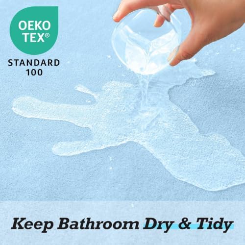 HUXMEYSON Bathroom Rugs Sets 3 Piece, Non-Slip & Quick Dry Bath Mat Set - Image 4