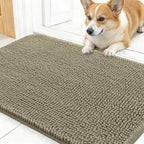 OLANLY Dog Door Mat for Muddy Paws 24x16, Super Absorbent Chenille Mud Mat by OLANLY
