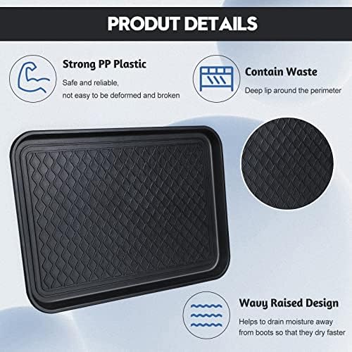 6 Pcs PET Boot Tray Waterproof Shoe Mat Tray - Image 3