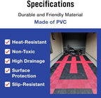 Japard Garage Floor Tiles, 20 Pack Interlocking Flooring Drainage 15.7 x 15.7 - Image 5