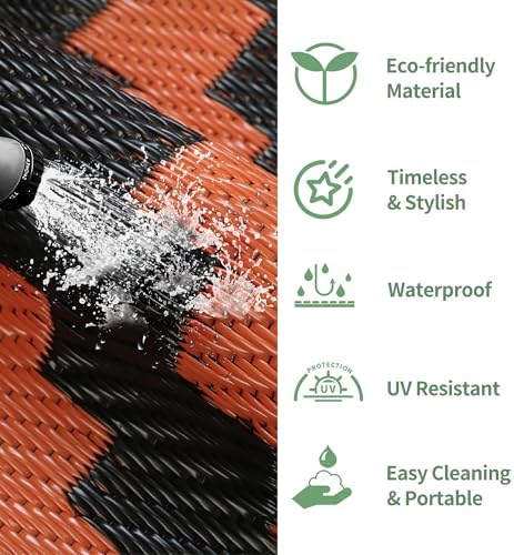 GENIMO Fall Decor Outdoor Rug, Plastic Rugs - Image 7
