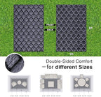 OLANLY Outdoor Rug 5x8 ft Waterproof Reversible Braided Mat - Image 2